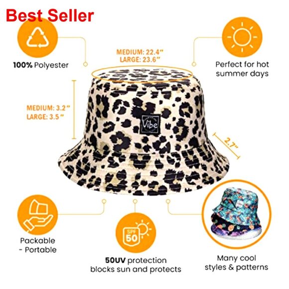 Polyester Bucket Hat Unisex Adjustable Sun Protection Fishing Cap main image 5
